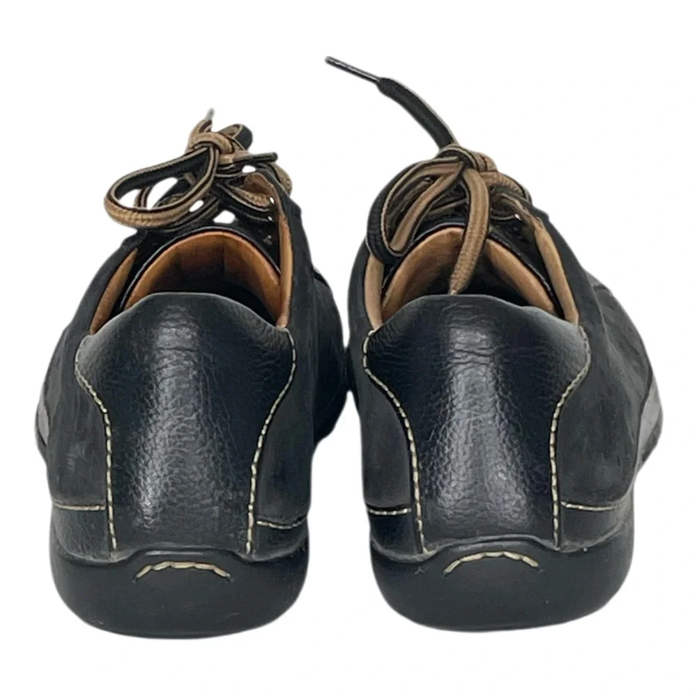 Born Womens Size 7 Hawkeye Black Leather Lace Up Shoes